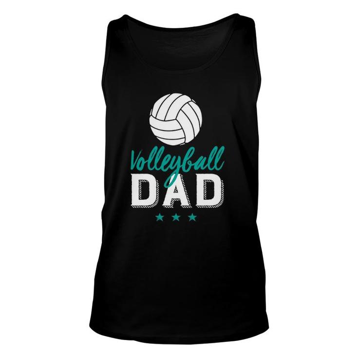 Volleyball Dad Proud Father And Sports Parents Unisex Tank Top