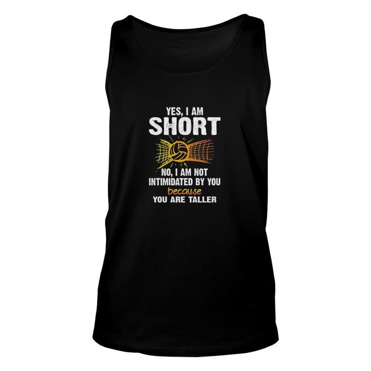 Volleyball Yes I Am Short Unisex Tank Top