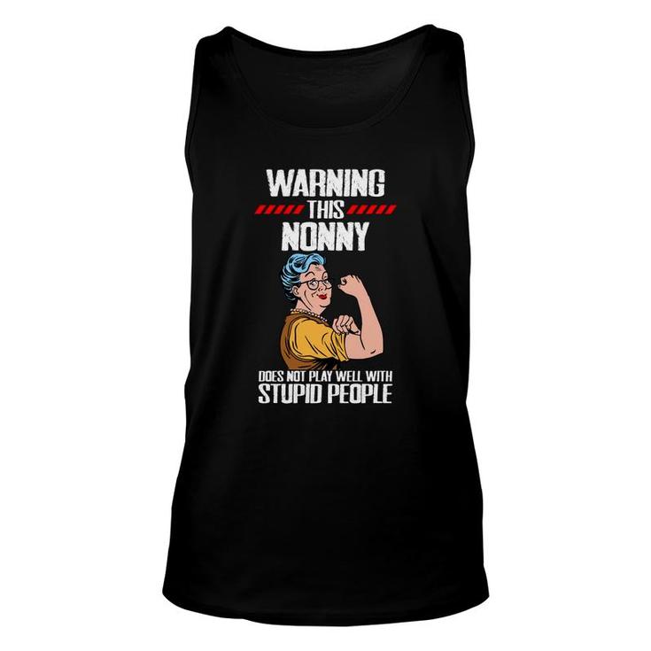 Warning This Nonny Unisex Tank Top