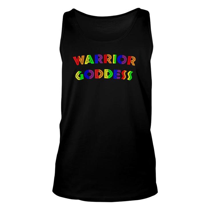 Warrior Goddess Rainbow Feminine Strength Unisex Tank Top