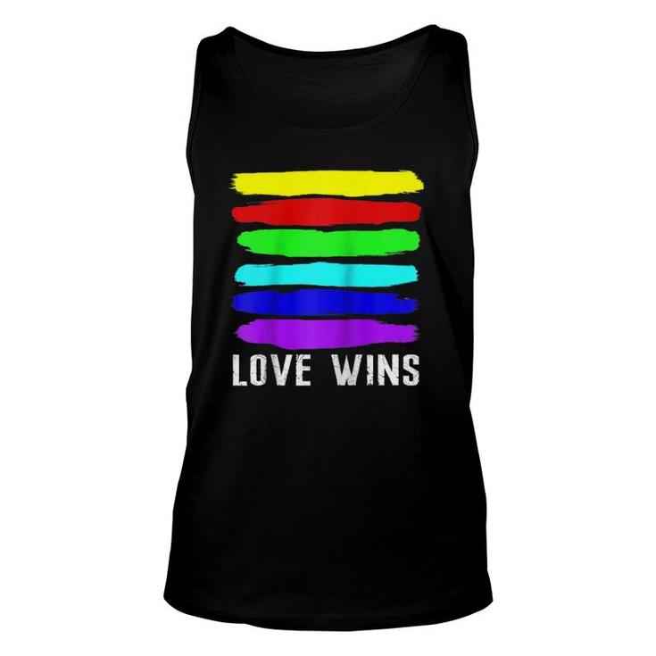 Watercolor Love Wins Rainbow Paint Flag Raglan Baseball Tee Tank Top