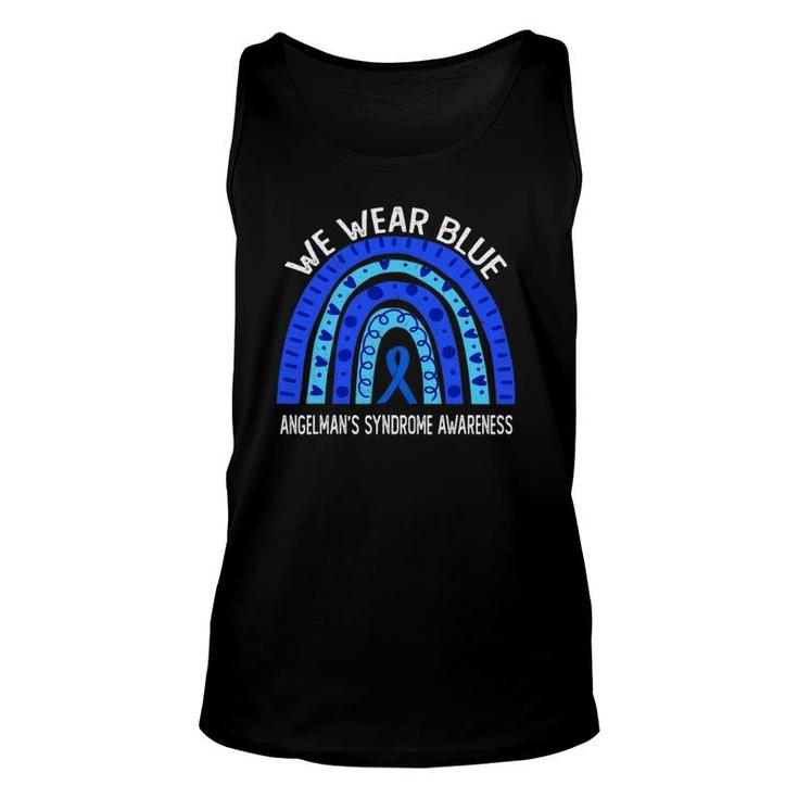 We Wear Blue For Angelman's Syndrome Awareness Unisex Tank Top