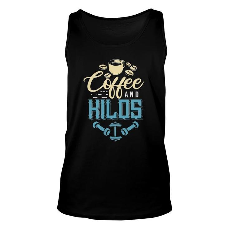 Weightlifting Coffee And Kilos Fitness Design Weightlifter Unisex Tank Top