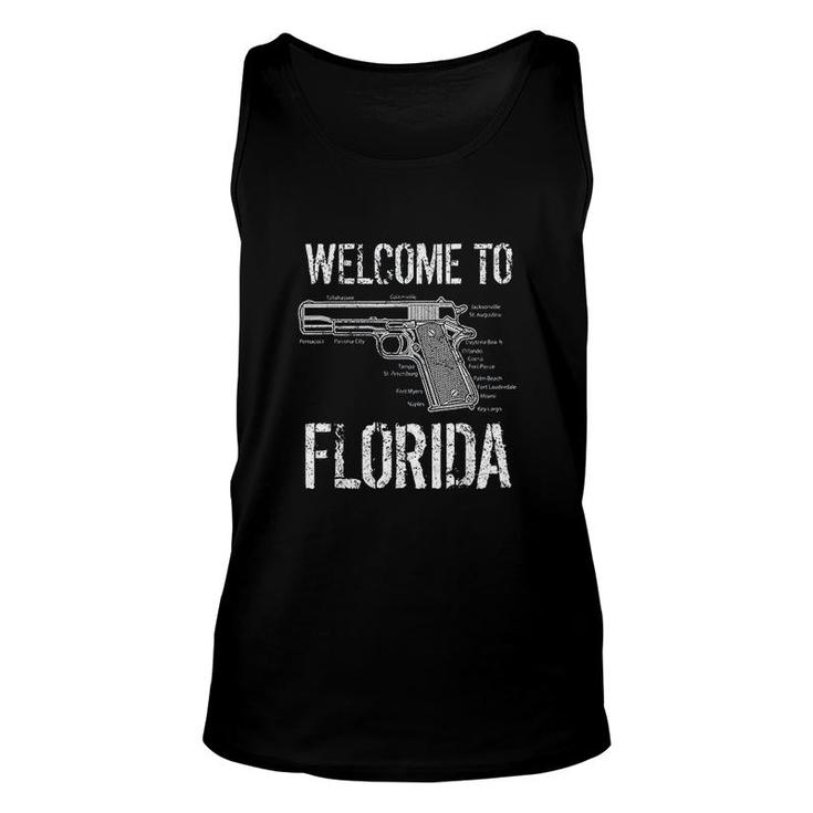 Welcome To Florida The Gunshine State Unisex Tank Top
