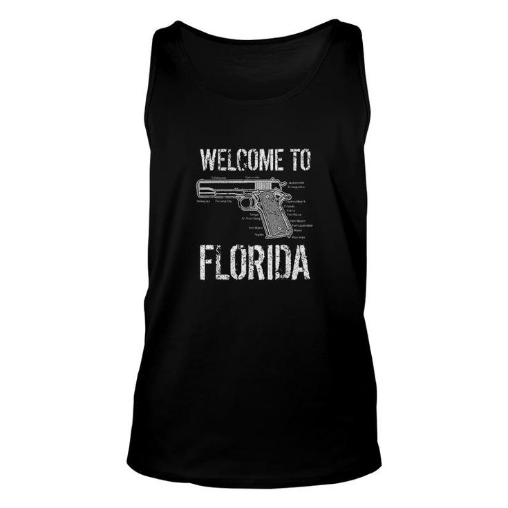 Welcome To Florida The Gunshine State Unisex Tank Top