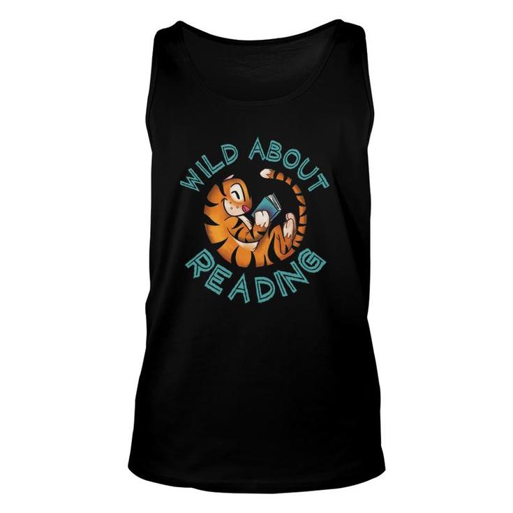 Wild About Reading Tiger Lovers Gift Unisex Tank Top