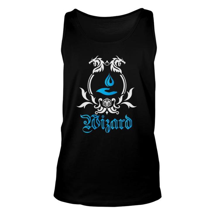 Wizard Class  Tabletop Dungeons And Rpg Dragons Unisex Tank Top