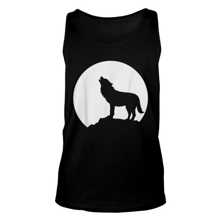 Wolf And Moon Unisex Tank Top