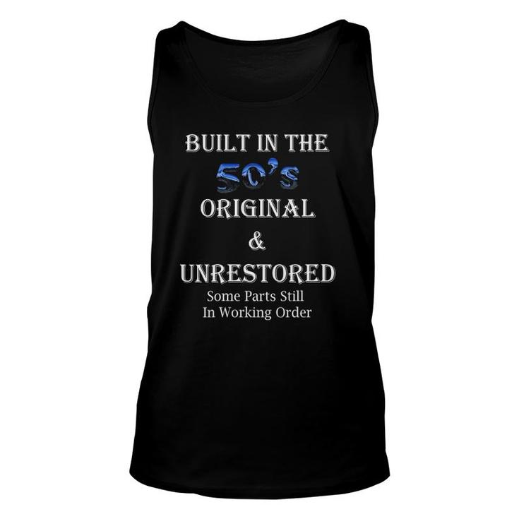 Womens Built In The 50'S Original And Unrestored V-Neck Unisex Tank Top