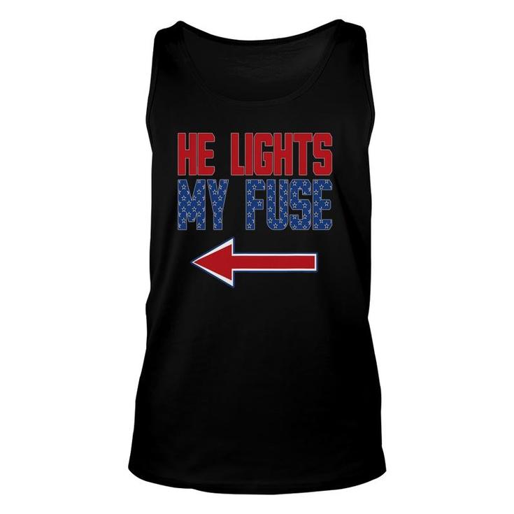 Womens Matching Fourth Of July Couples Independence Day Unisex Tank Top