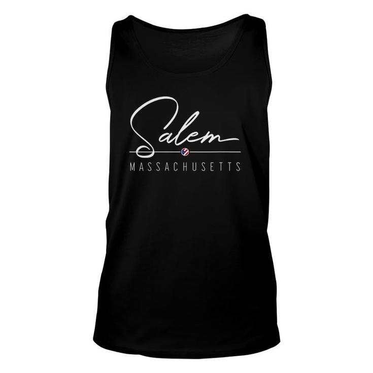 Womens Salem Ma Salem Massachusetts V Neck Unisex Tank Top