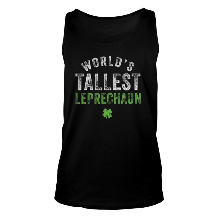 Womens World's Tallest Leprechaun St Patrick's Day  Unisex Tank Top