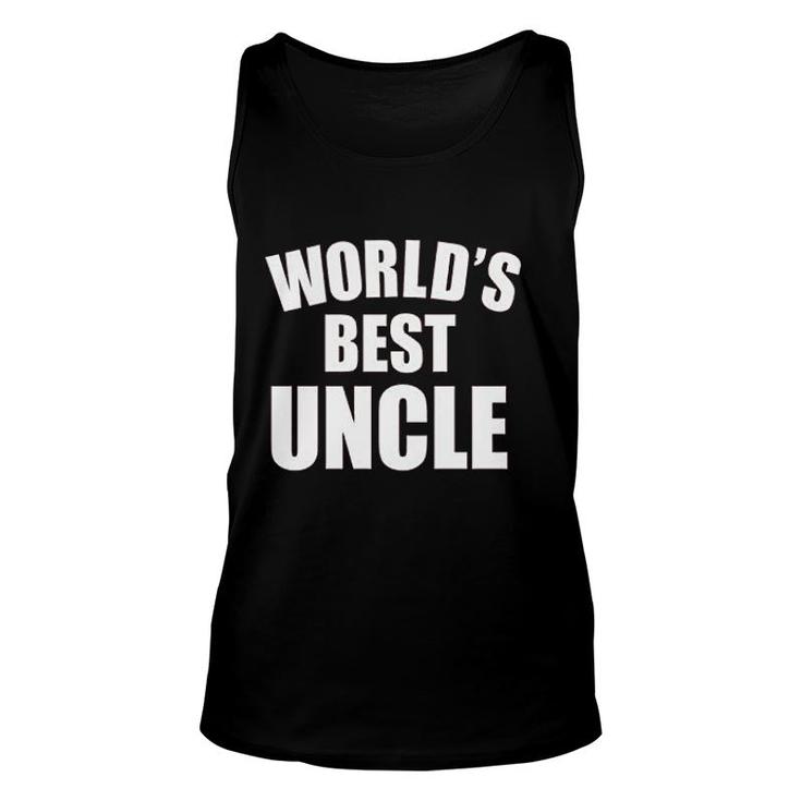 Worlds Best Uncle Unisex Tank Top