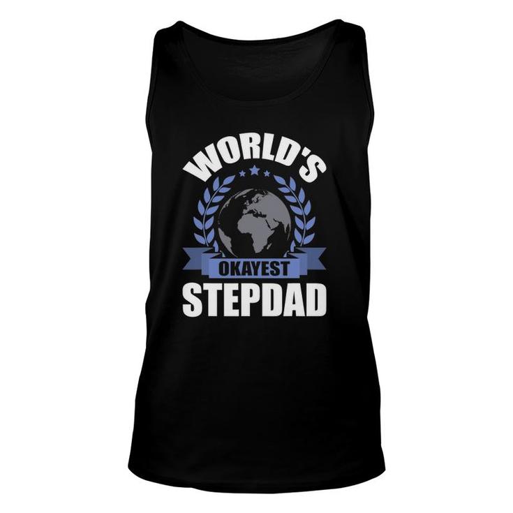 World's Okayest Step-Dad Stepdad Unisex Tank Top