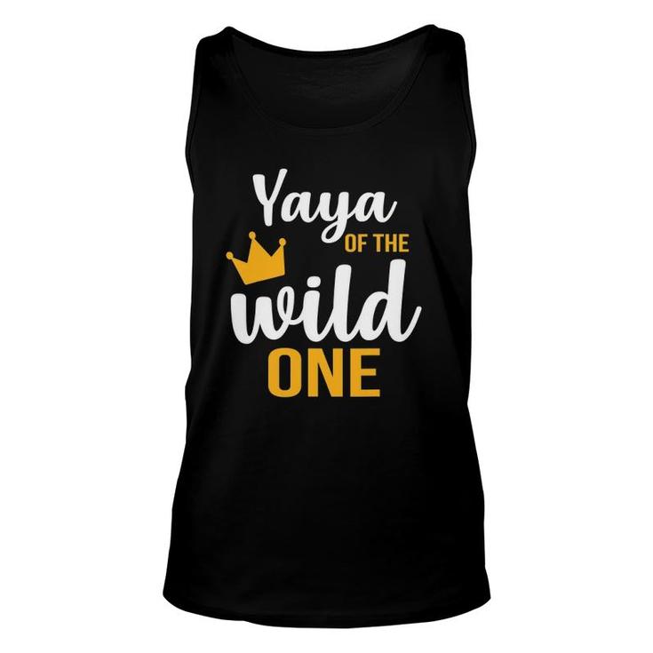 Yaya Of The Wild One  1St Birthday First Thing Daddy Unisex Tank Top