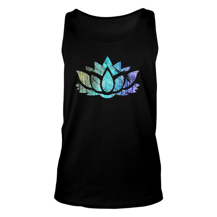 Lotus Flower Om Symbol Gift Idea For Yoga Meditation Lovers Unisex Tank Top