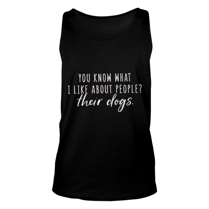 You Know What I Like About People Unisex Tank Top