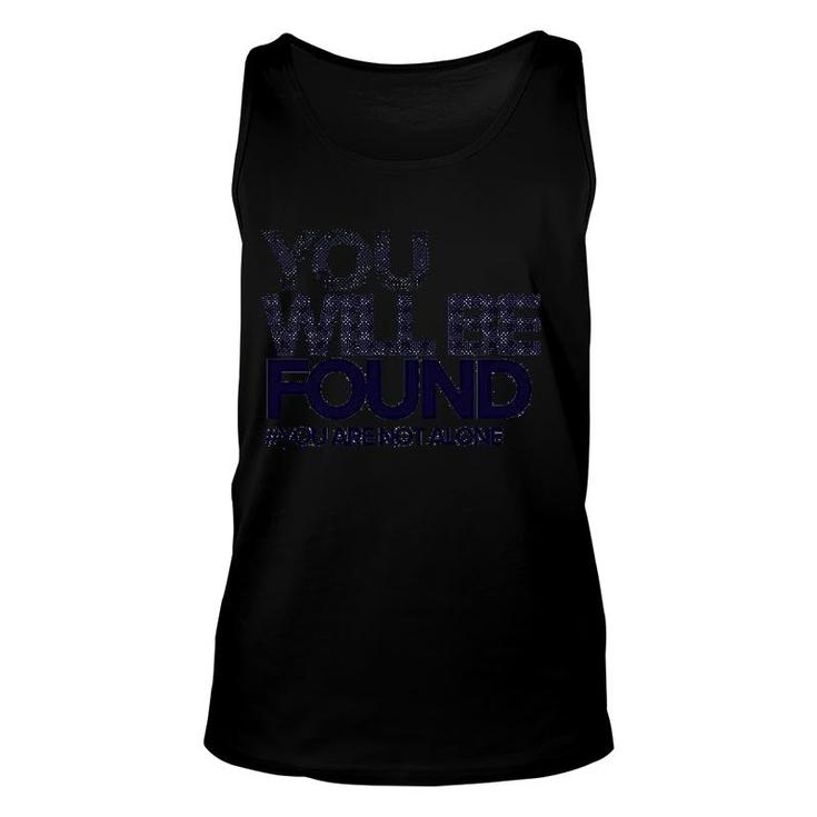 You Will Be Found Dear Unisex Tank Top