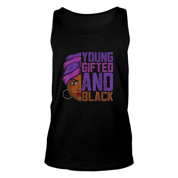 Young Gifted And Black Afro Apparel African Melanin Unisex Tank Top