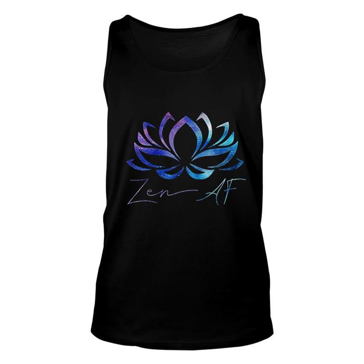 Zen Af Lotus Flower Funny Gift Yoga Unisex Tank Top