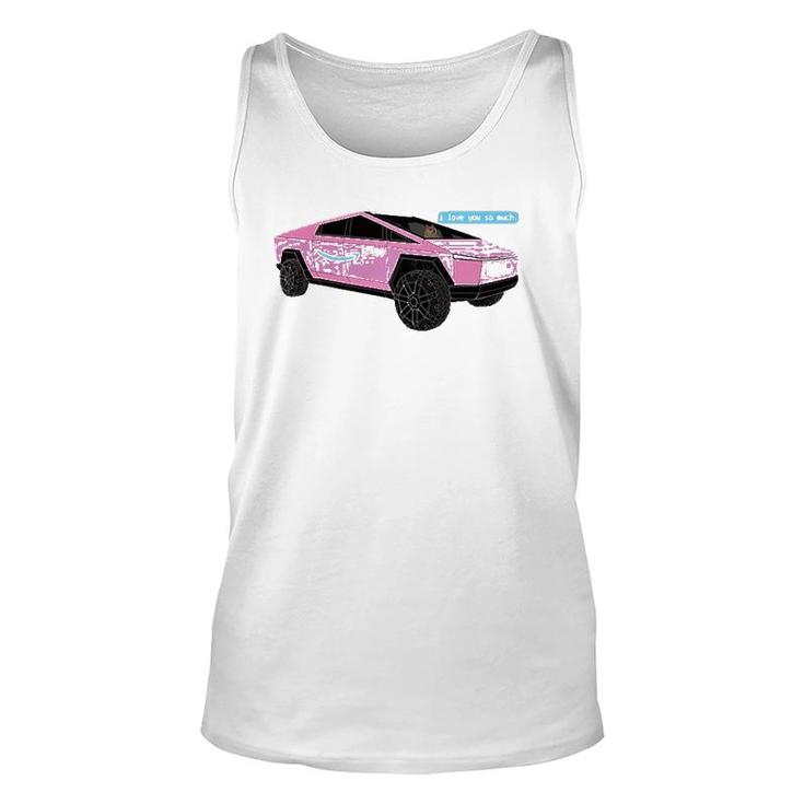 2021 777God I Love You So Much Cybercarts Pink Unisex Tank Top