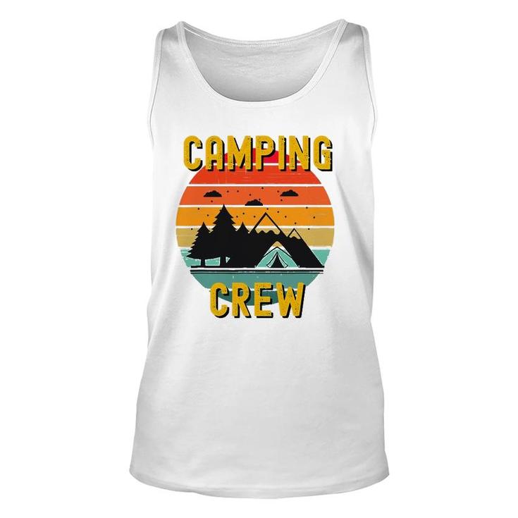 2021 Camping Crew Family Camper Road Trip Matching Group Unisex Tank Top