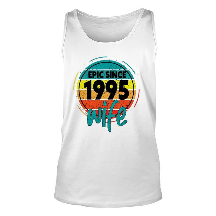 26Th Wedding Anniversary For Her Epic Wife Since 1995 Unisex Tank Top