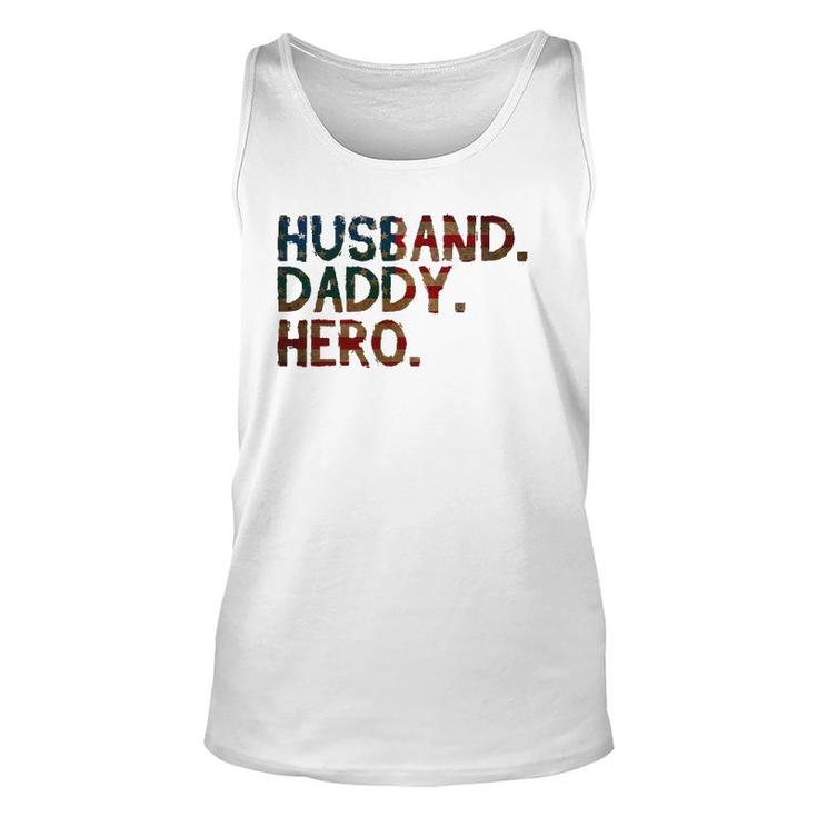 4Th Of July Father's Day Usa Dad Gift - Husband Daddy Hero Unisex Tank Top