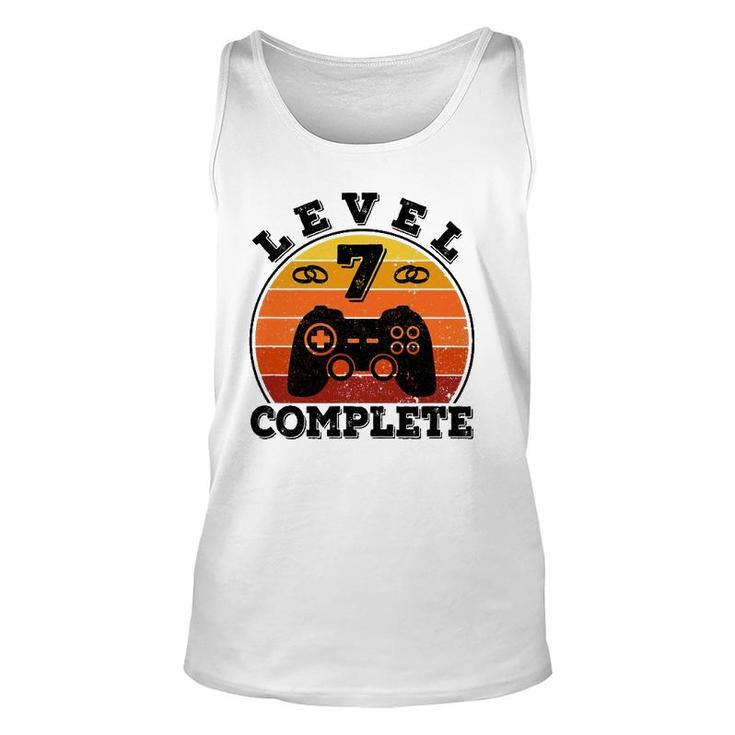 7 Years Marriage Anniversary 7 Years Married Level 7 Complete Tank Top