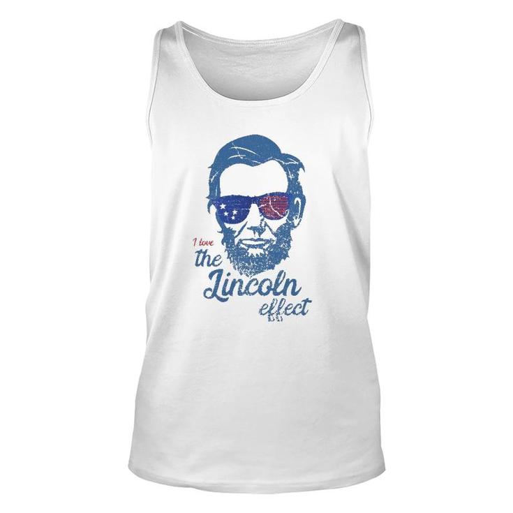 Abe Lincolndesign 4Th Of July I Love The Lincoln Effect Unisex Tank Top