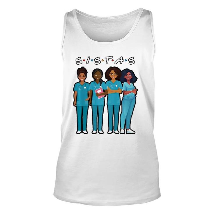 African American Nurse Black Sistas Queen Melanin Women Unisex Tank Top