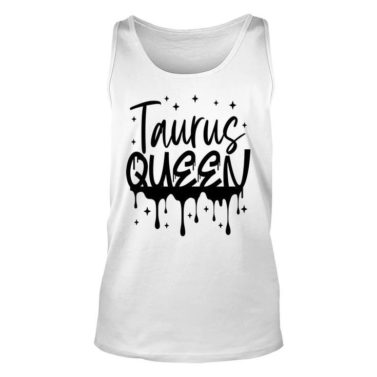 April Women Taurus Queen Glitter Black Birthday Gift Unisex Tank Top