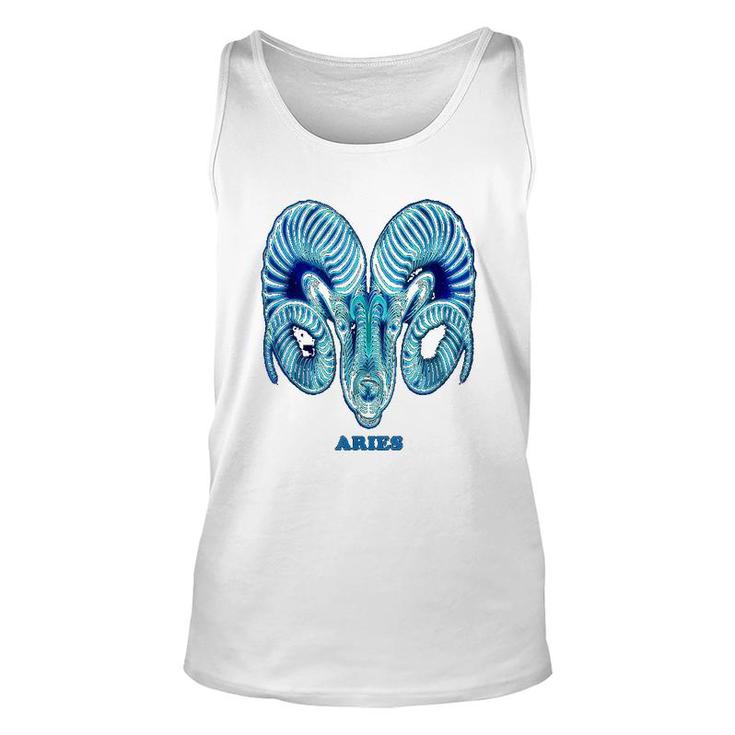 Aries Personality Astrology Zodiac Sign Horoscope Design Unisex Tank Top