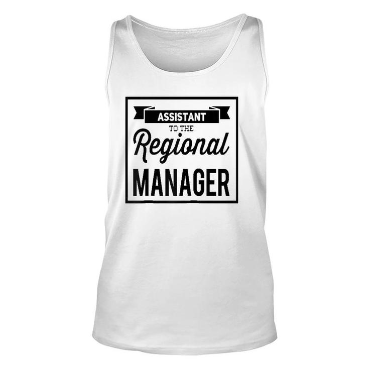 Assistant To The Regional Managerfunny Office Raglan Baseball Tee Tank Top
