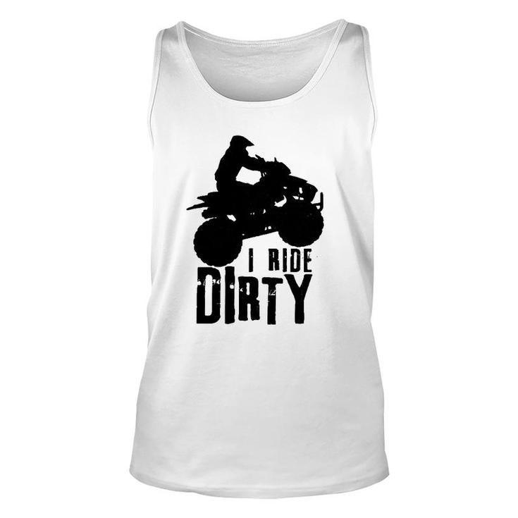 Atv 4 Wheeler Quad Bike Vintage Funny Ride Dirty Gift Men Unisex Tank Top