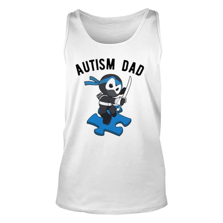 Autism Dad Ninja Martial Arts Father Unisex Tank Top