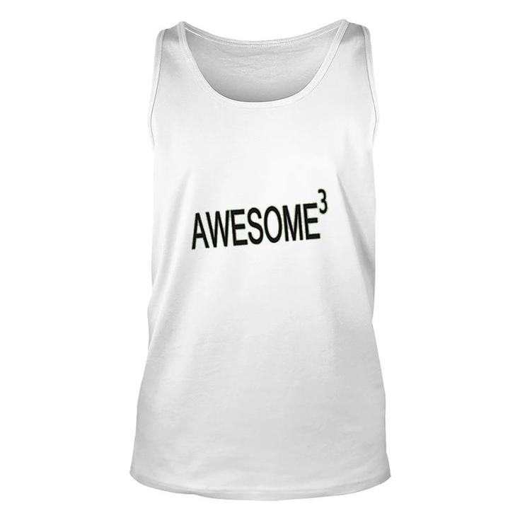 Awesome Cubed Funny Math Unisex Tank Top