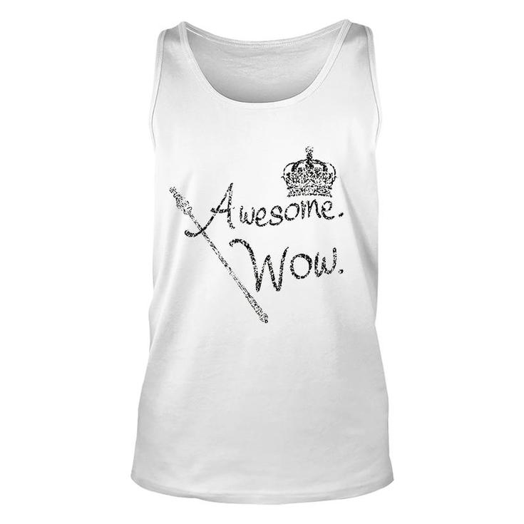 Awesome Wow King George Crown Scepter Unisex Tank Top