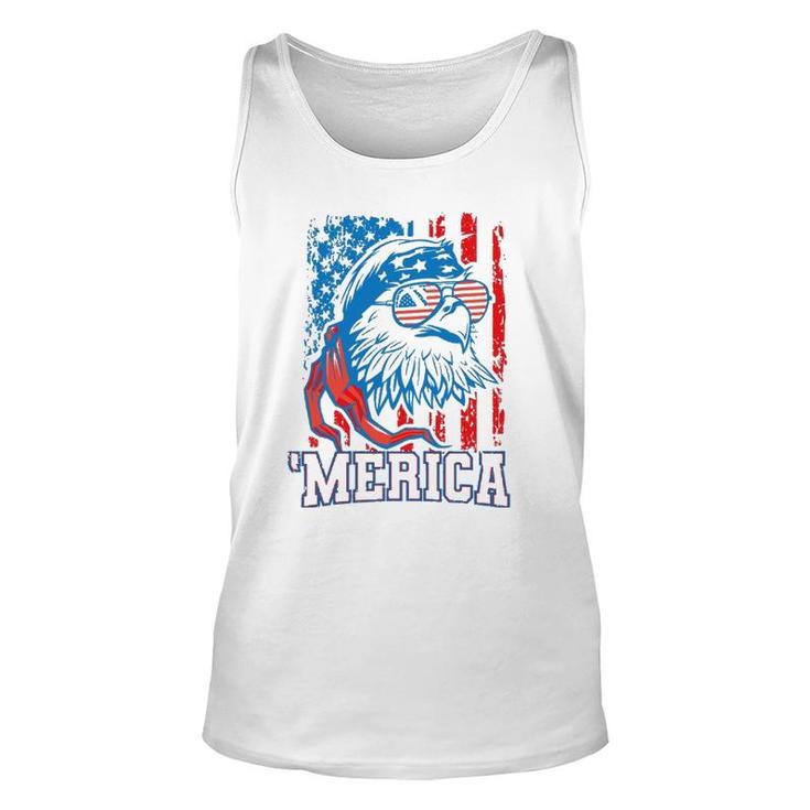 Bald Eagle American Flag Patriotic Usa 4Th Of July Unisex Tank Top