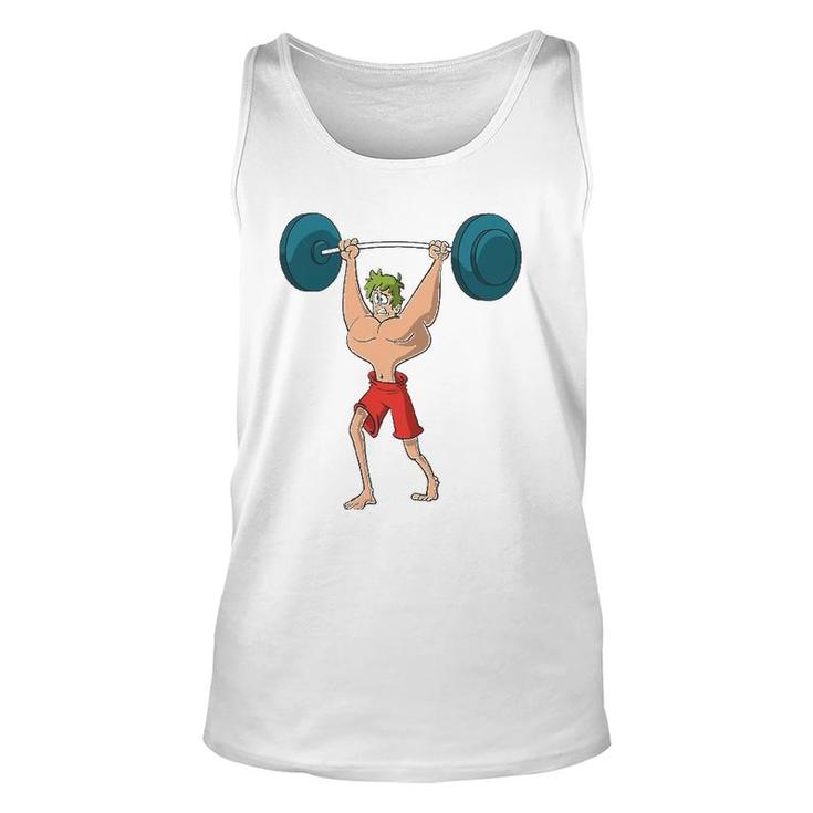 Barbell Weight Lifting Workout Funny Unisex Tank Top