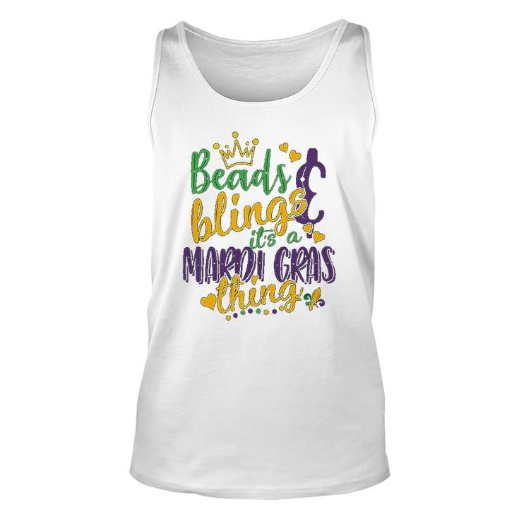 Beads Blings Its A Mardi Gras Thing Unisex Tank Top