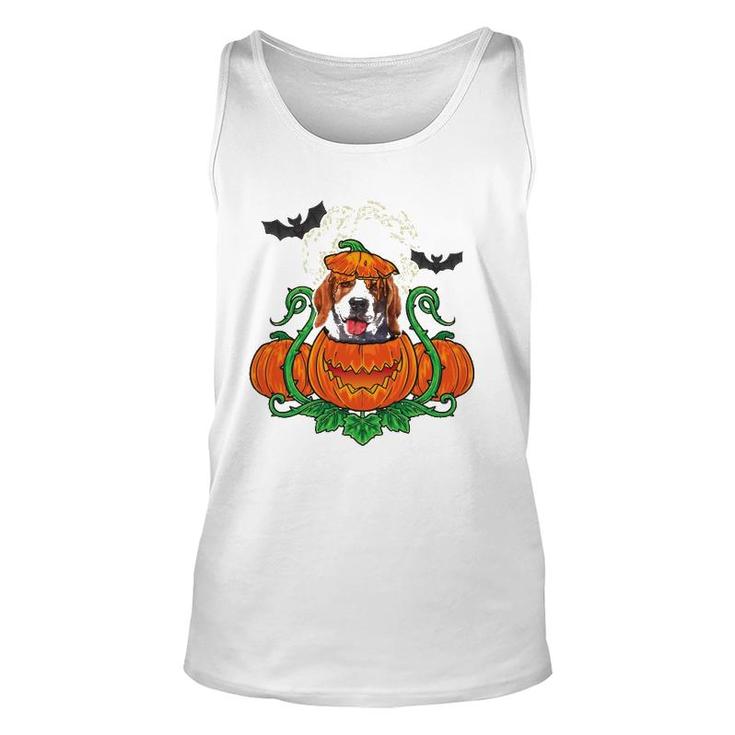 Beagle Costume Halloween Pumpkin Halloween Funny Dog Gift Unisex Tank Top