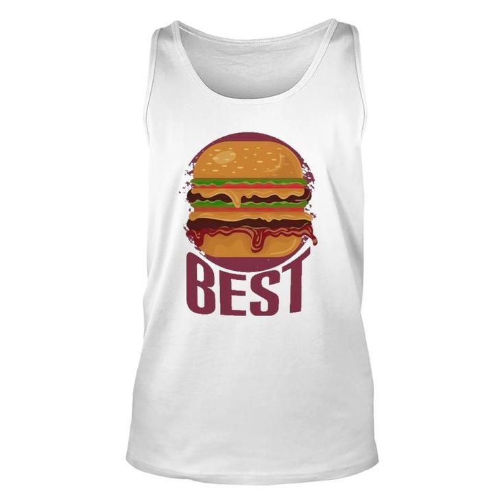 Best Burger Oozing With Cheese Mustard And Mayo Unisex Tank Top