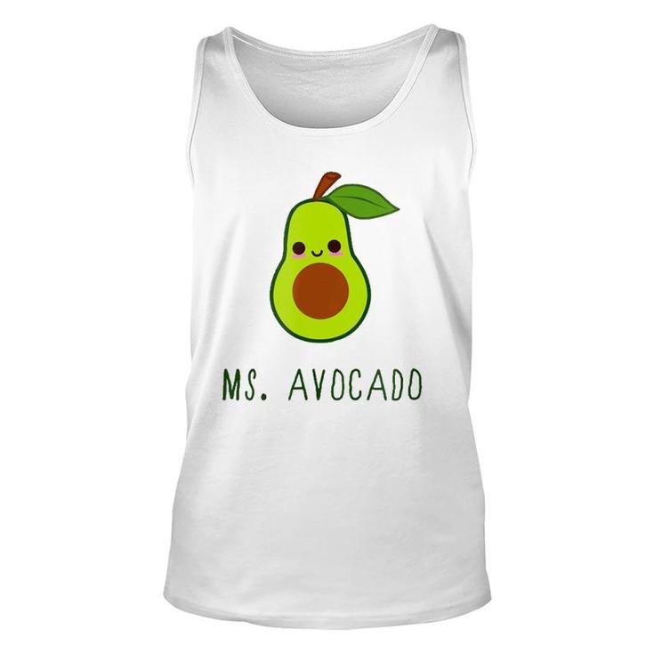 Best Gift For Avocado Lovers - Womens Ms Avocado Unisex Tank Top