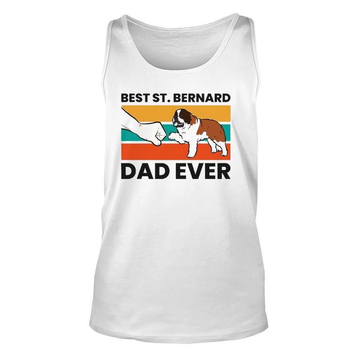Best Saint Bernard Dad Ever Funny St Bernard Unisex Tank Top