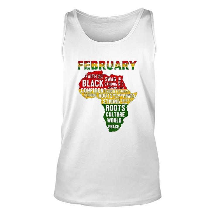 Black History Month African Map Colors Unisex Tank Top