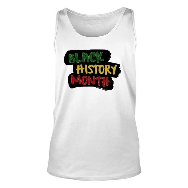 Black History Month Support African Black Pride Unisex Tank Top