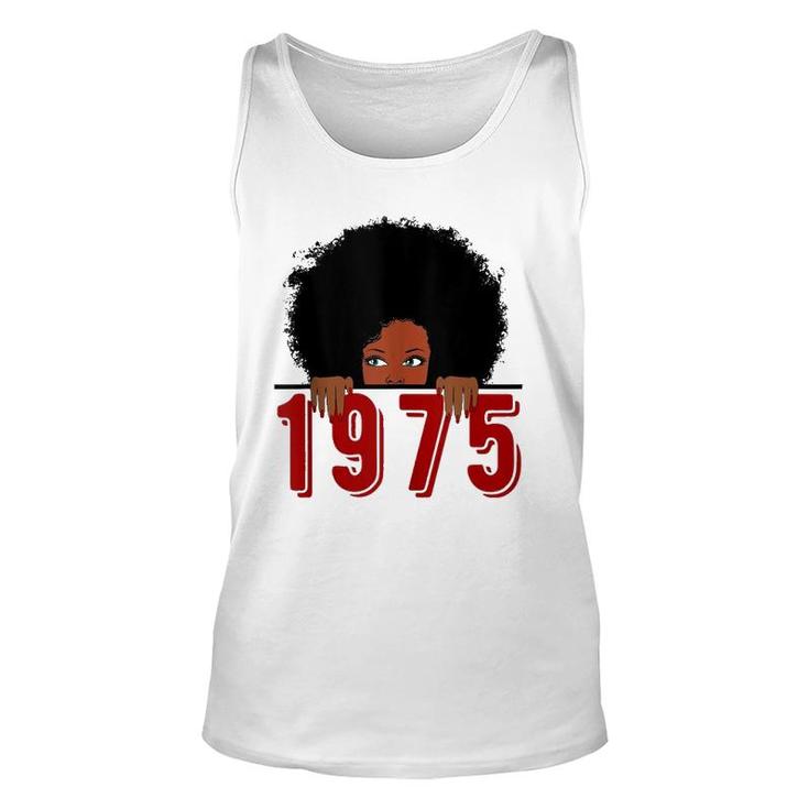 Black Queen Born In 1975 46Th Awesome Birthday Gifts Unisex Tank Top
