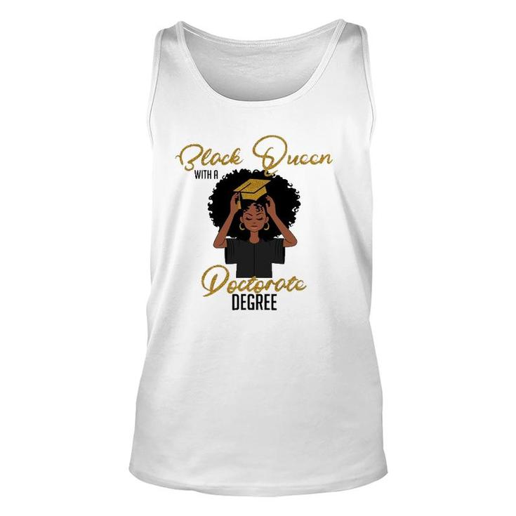 Black Queen With A Doctorate Degree Graduation Unisex Tank Top