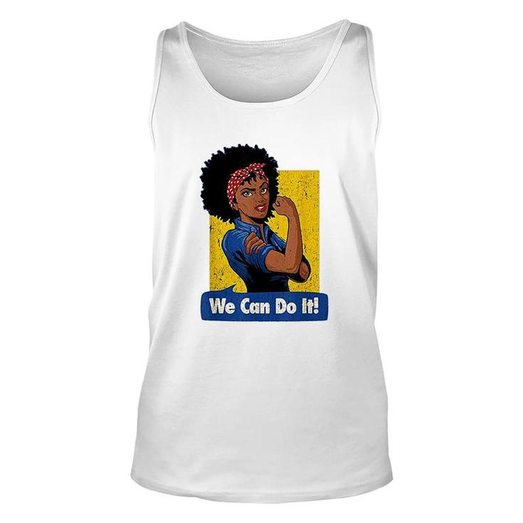 Black Strong Women We Can Do It Unisex Tank Top